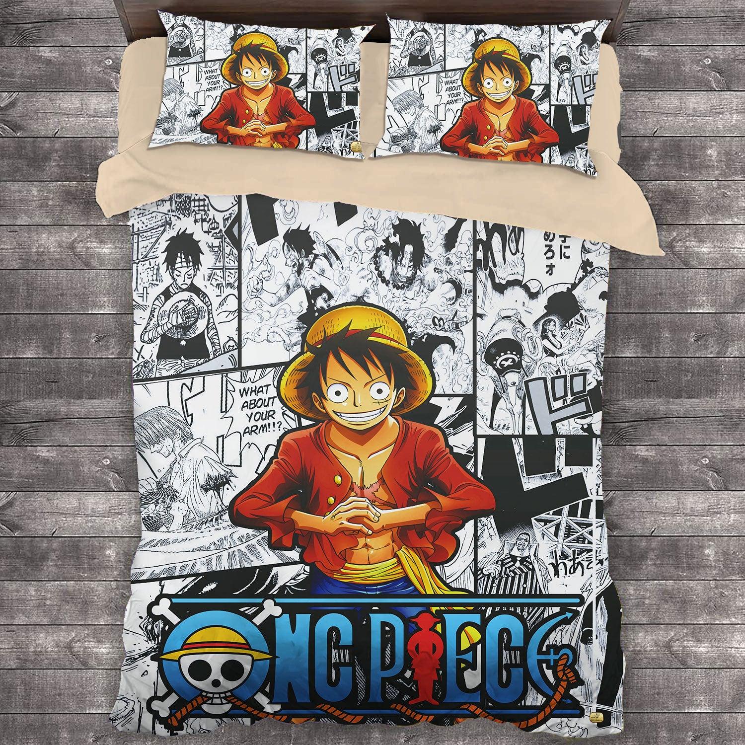 Comic One Piece #2 Duvet Cover Quilt Cover Pillowcase Bedding Set Home Decor