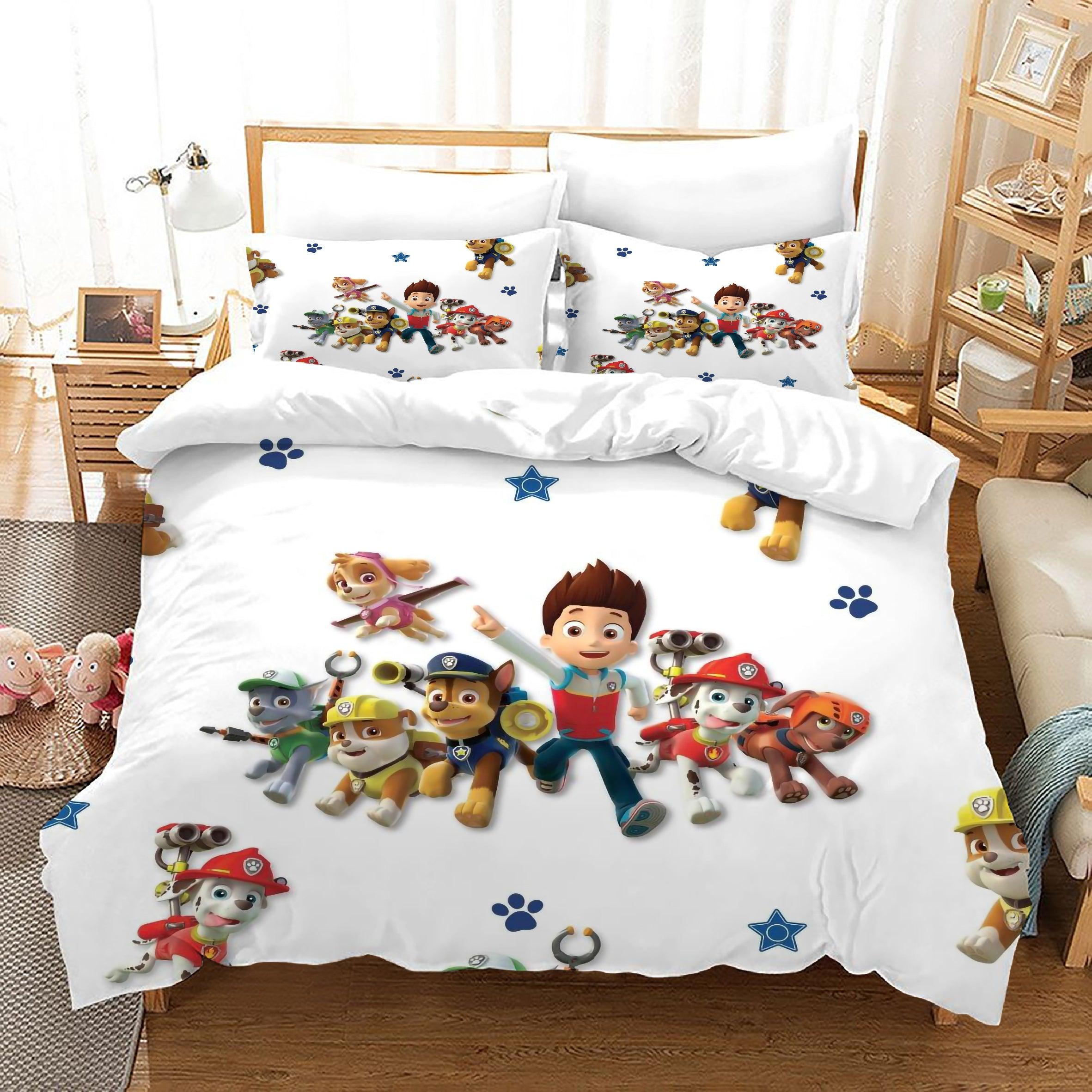 PAW Patrol Marshall #45 Duvet Cover Quilt Cover Pillowcase Bedding Set Home Decor
