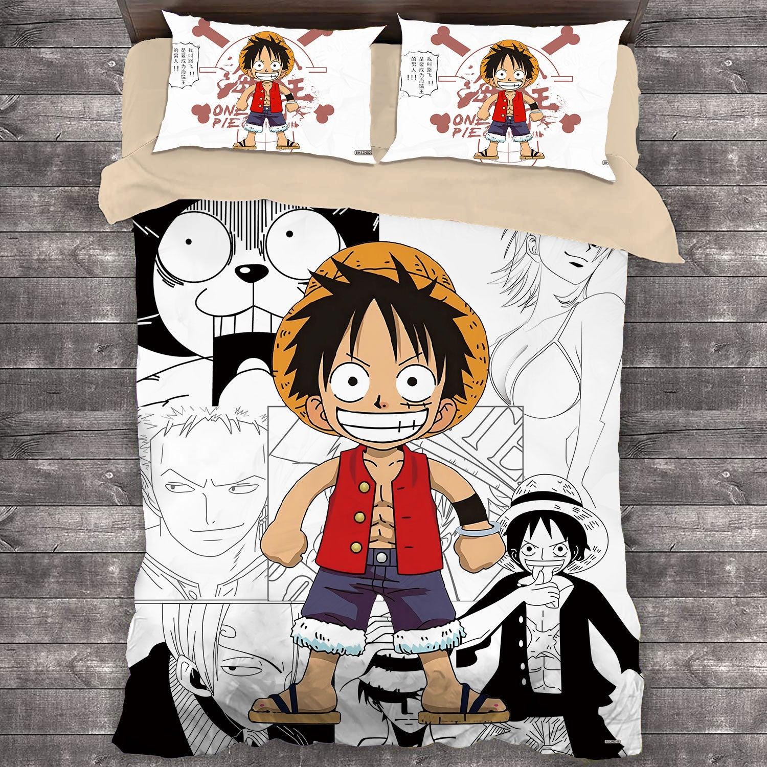 Comic One Piece #4 Duvet Cover Quilt Cover Pillowcase Bedding Set Home Decor