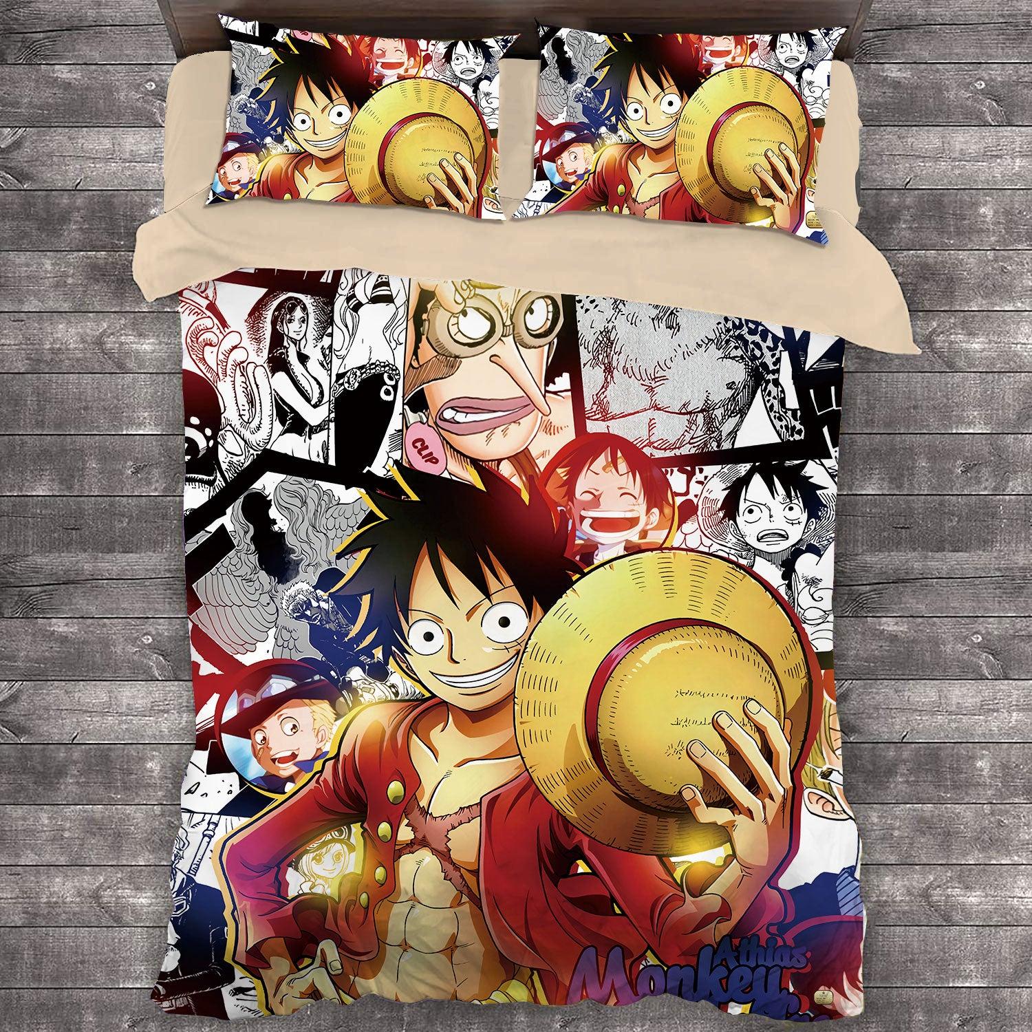 Comic One Piece #3 Duvet Cover Quilt Cover Pillowcase Bedding Set Home Decor