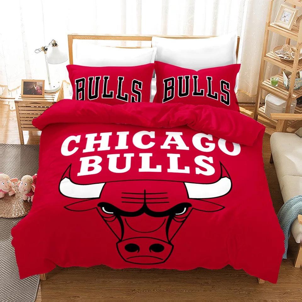 Chicago Basketball Logo Bulls#18 Duvet Cover Quilt Cover Pillowcase Bedding Set Home Bedroom Decor