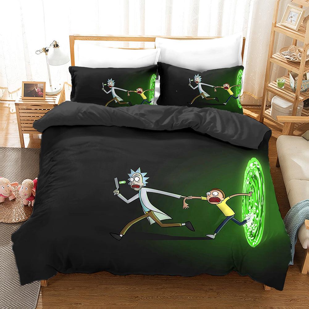 Rick and Morty Season 4 #15 Duvet Cover Quilt Cover Pillowcase Bedding Set Home Bedroom Decor