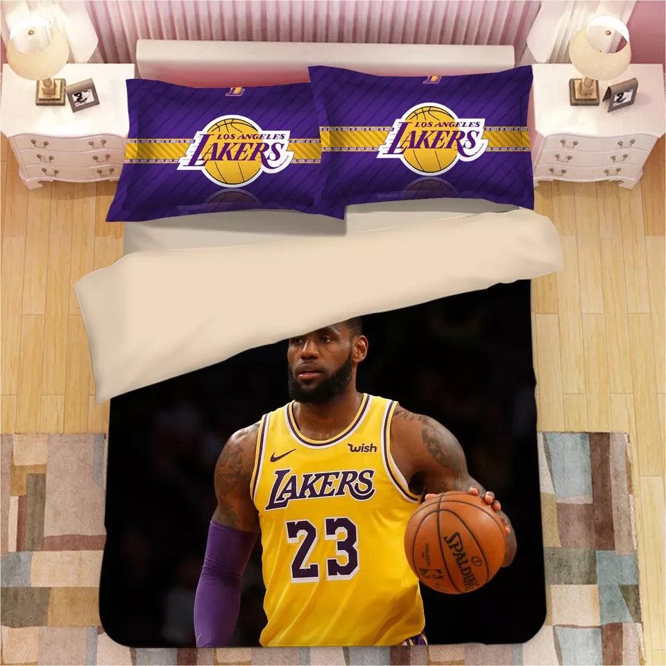 Basketball Lakers James Basketball #8 Duvet Cover Quilt Cover Pillowcase Bedding Set Home Decor