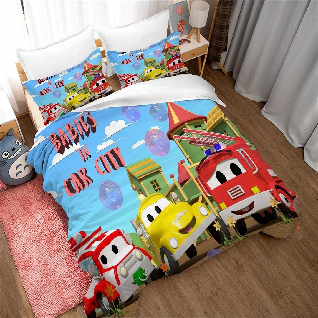 Car Patrol #3 Duvet Cover Quilt Cover Pillowcase Bedding Set