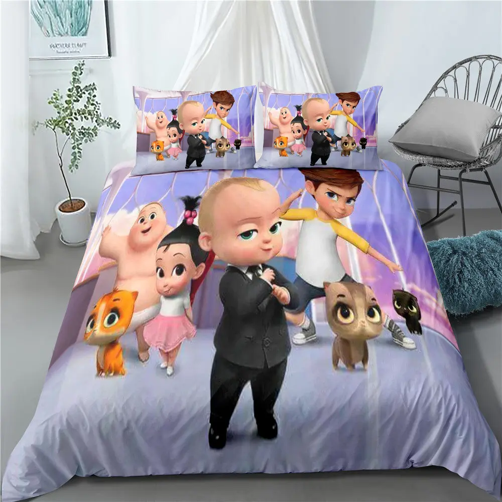 The Boss Baby #3 Duvet Cover Quilt Cover Pillowcase Bedding Set Home Bedroom Decor