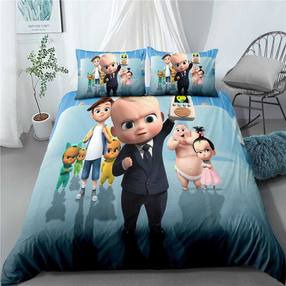 The Boss Baby #9 Duvet Cover Quilt Cover Pillowcase Bedding Set Home Bedroom Decor