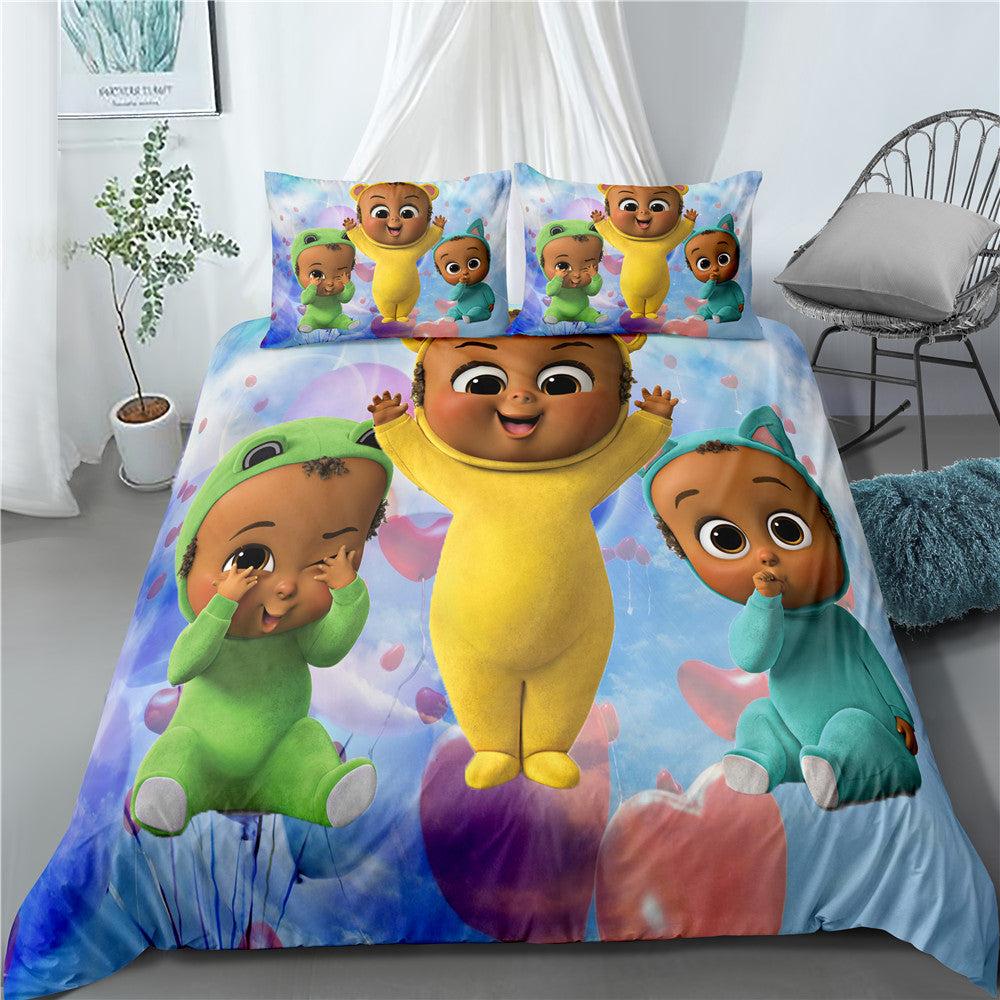 The Boss Baby #2 Duvet Cover Quilt Cover Pillowcase Bedding Set Home Bedroom Decor