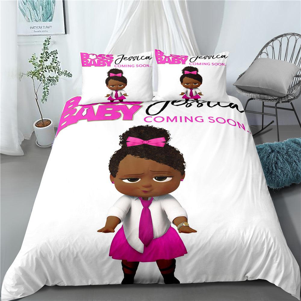 The Boss Baby #15 Duvet Cover Quilt Cover Pillowcase Bedding Set Home Bedroom Decor