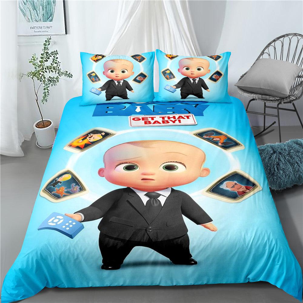 The Boss Baby #11 Duvet Cover Quilt Cover Pillowcase Bedding Set Home Bedroom Decor