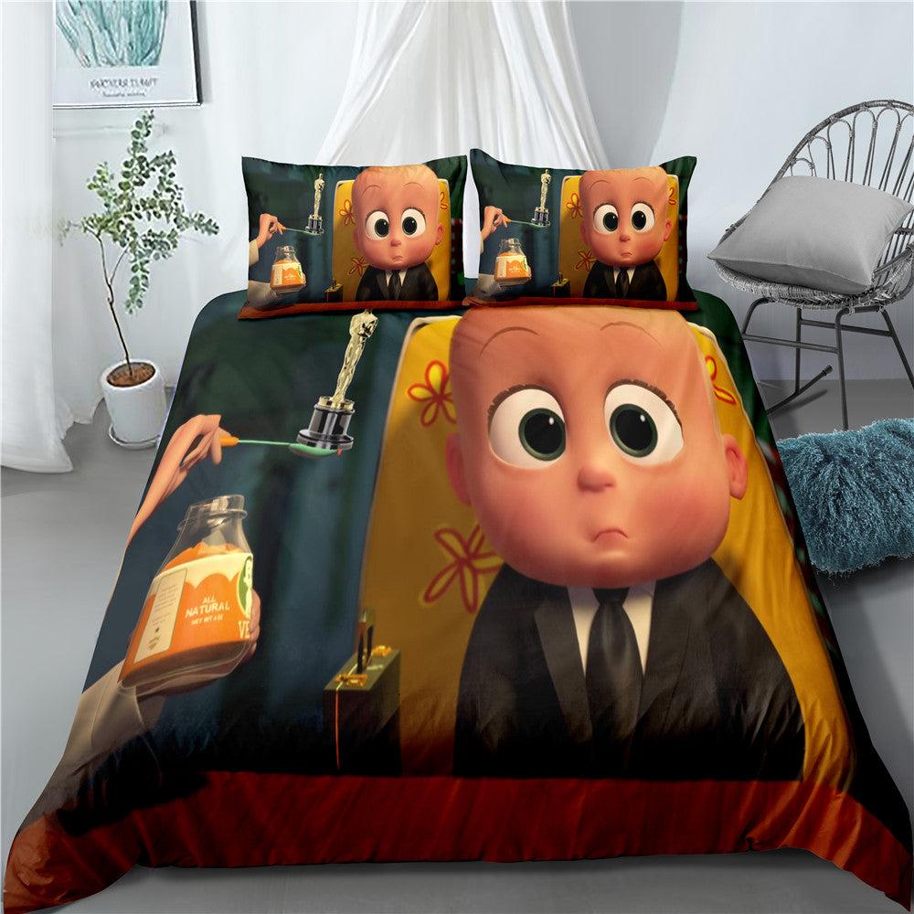 The Boss Baby #4 Duvet Cover Quilt Cover Pillowcase Bedding Set Home Bedroom Decor
