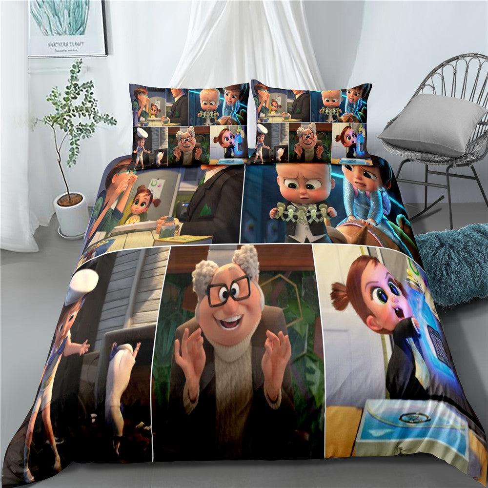 The Boss Baby #7 Duvet Cover Quilt Cover Pillowcase Bedding Set Home Bedroom Decor