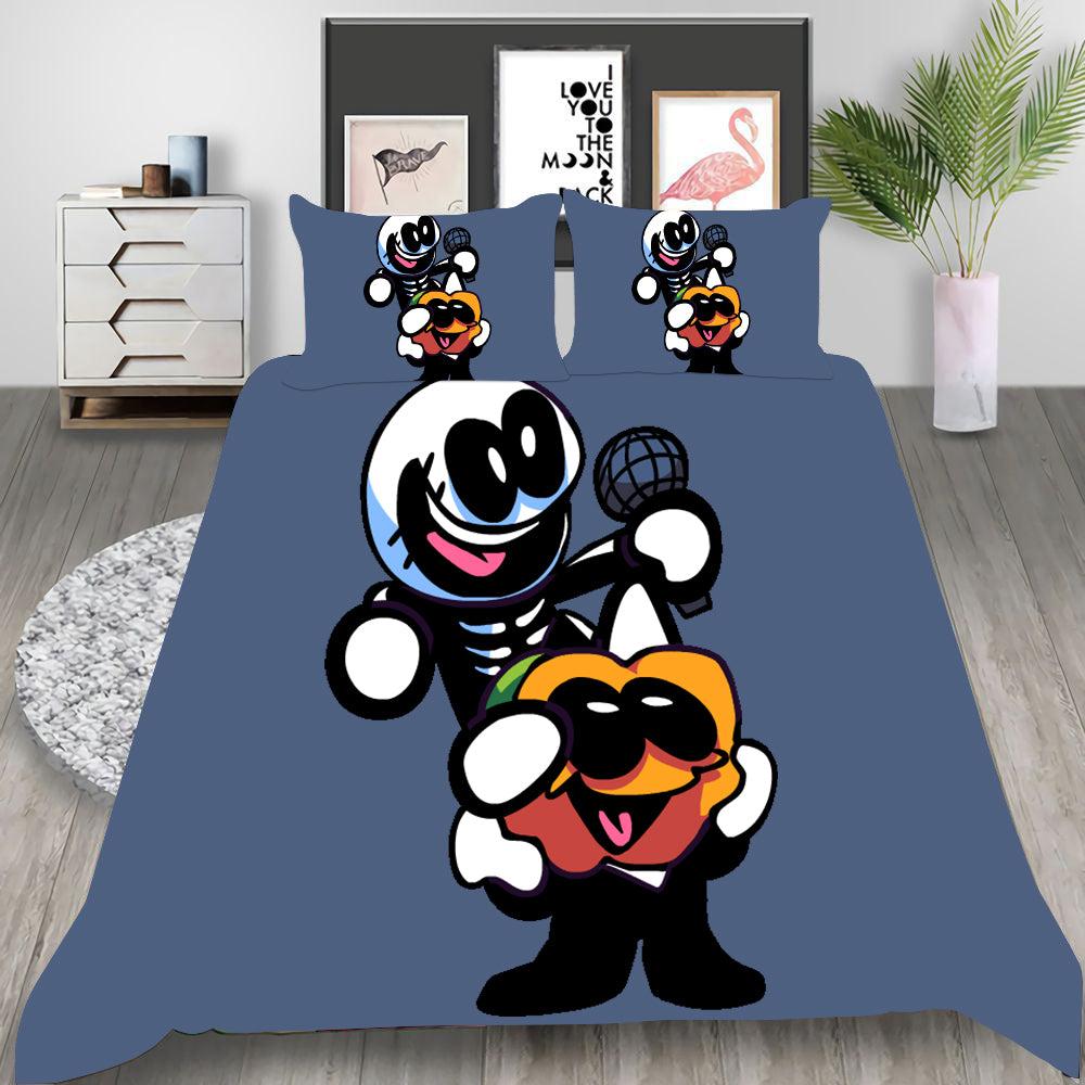 Friday Night Funkin Skid and Pump #2 Duvet Cover Quilt Cover Pillowcase Bedding Set