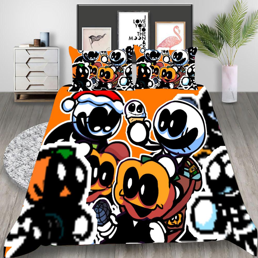 Friday Night Funkin Skid and Pump #1 Duvet Cover Quilt Cover Pillowcase Bedding Set