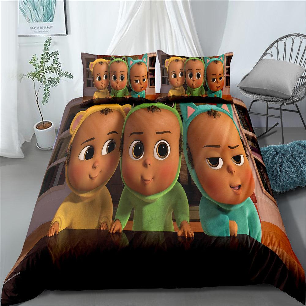 The Boss Baby #8 Duvet Cover Quilt Cover Pillowcase Bedding Set Home Bedroom Decor