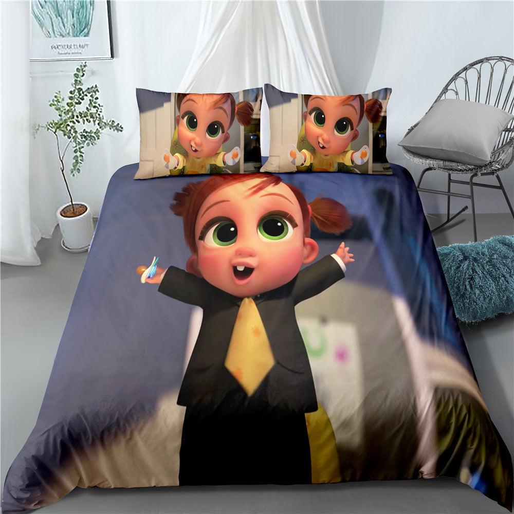 The Boss Baby #13 Duvet Cover Quilt Cover Pillowcase Bedding Set Home Bedroom Decor