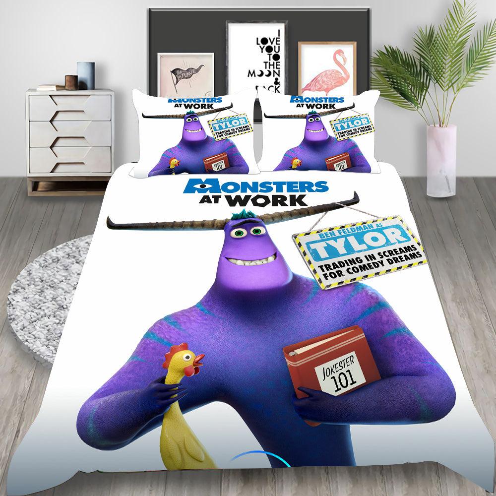 Monsters at Work #5 Duvet Cover Quilt Cover Pillowcase Bedding Set
