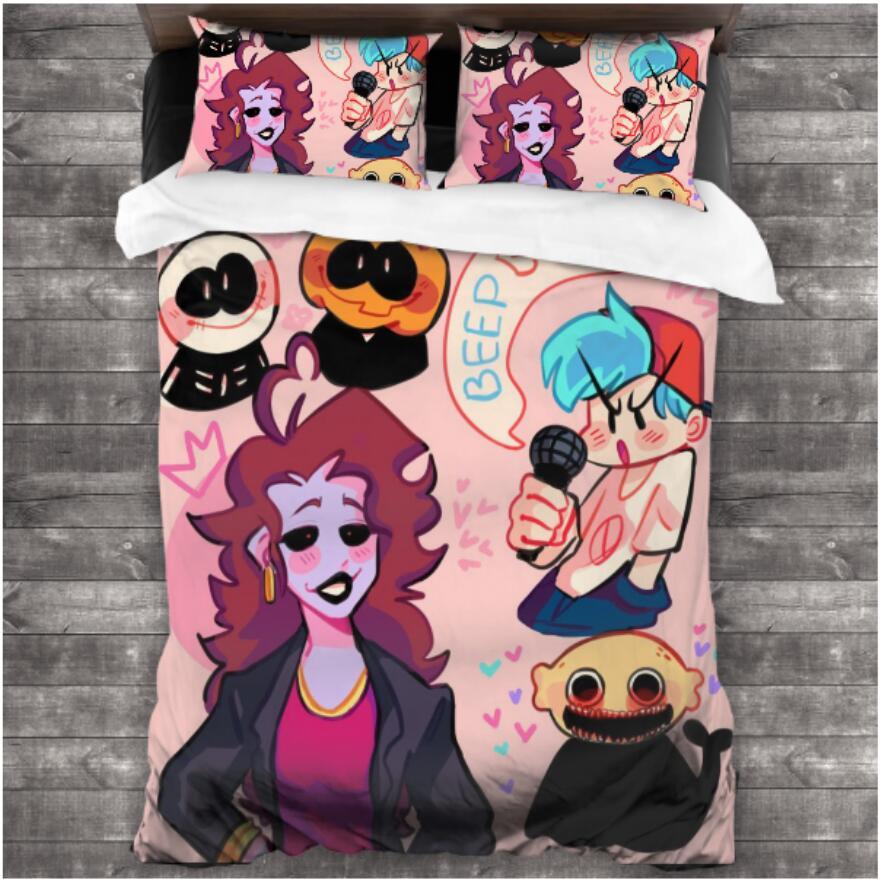 Friday Night Funkin Skid and Pump #6 Duvet Cover Quilt Cover Pillowcase Bedding Set