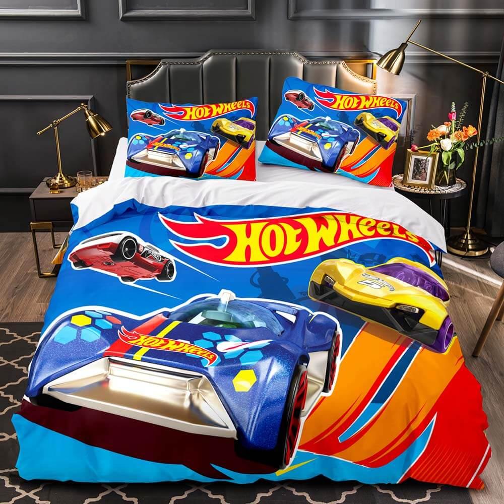 Hot Wheels Cosplay Bedding Set Duvet Covers Quilt Bed Sheets Sets