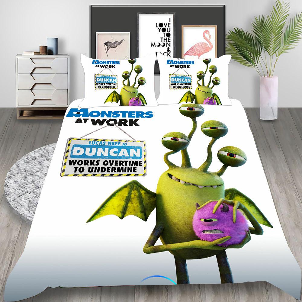 Monsters at Work #4 Duvet Cover Quilt Cover Pillowcase Bedding Set