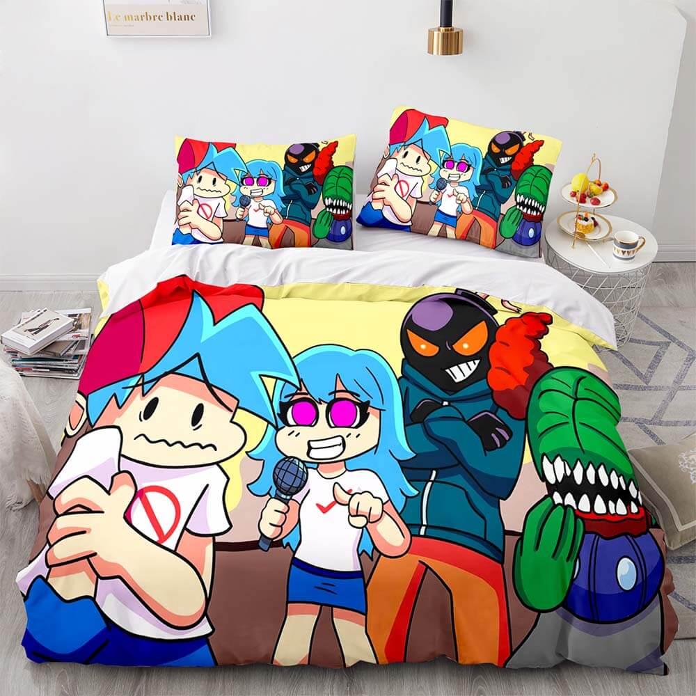 Friday Night Funkin Cosplay Bedding Sets Duvet Covers Bed Sheets