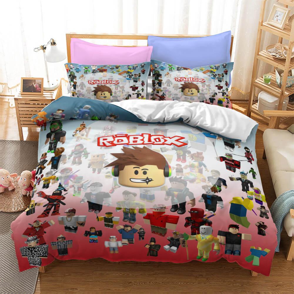 Game Roblox Cosplay Bedding Set Duvet Cover Bed Sheets Bedroom Decor