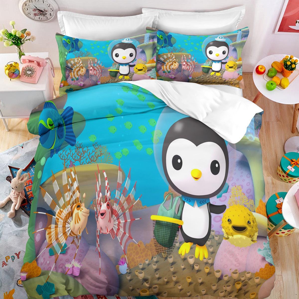 The Octonauts Barnacles #4 Duvet Cover Quilt Cover Pillowcase Bedding Set Home Decor