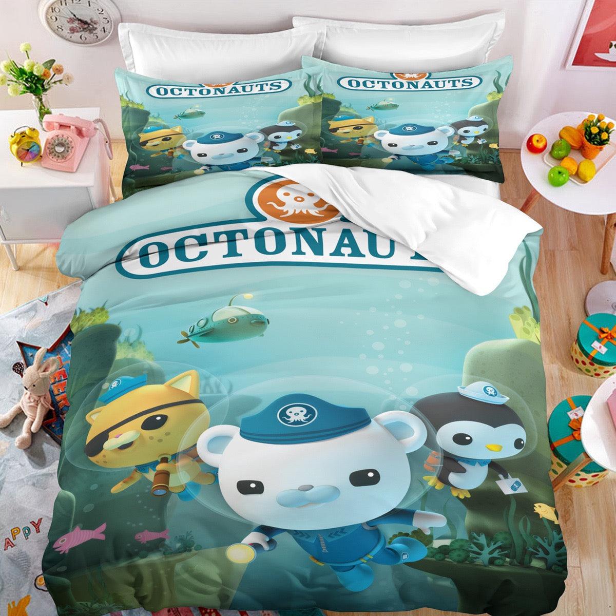 The Octonauts Barnacles #1 Duvet Cover Quilt Cover Pillowcase Bedding Set Home Decor