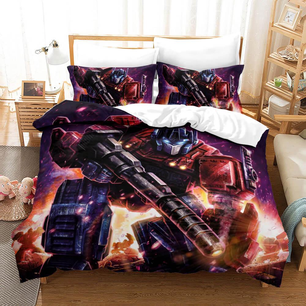 Transformers Optimus Prime Cosplay Bedding Set Duvet Cover Bed Sheets