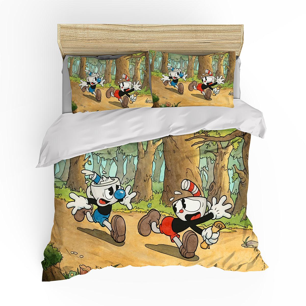 Cuphead #2 Duvet Cover Quilt Cover Pillowcase Bedding Set Home Decor