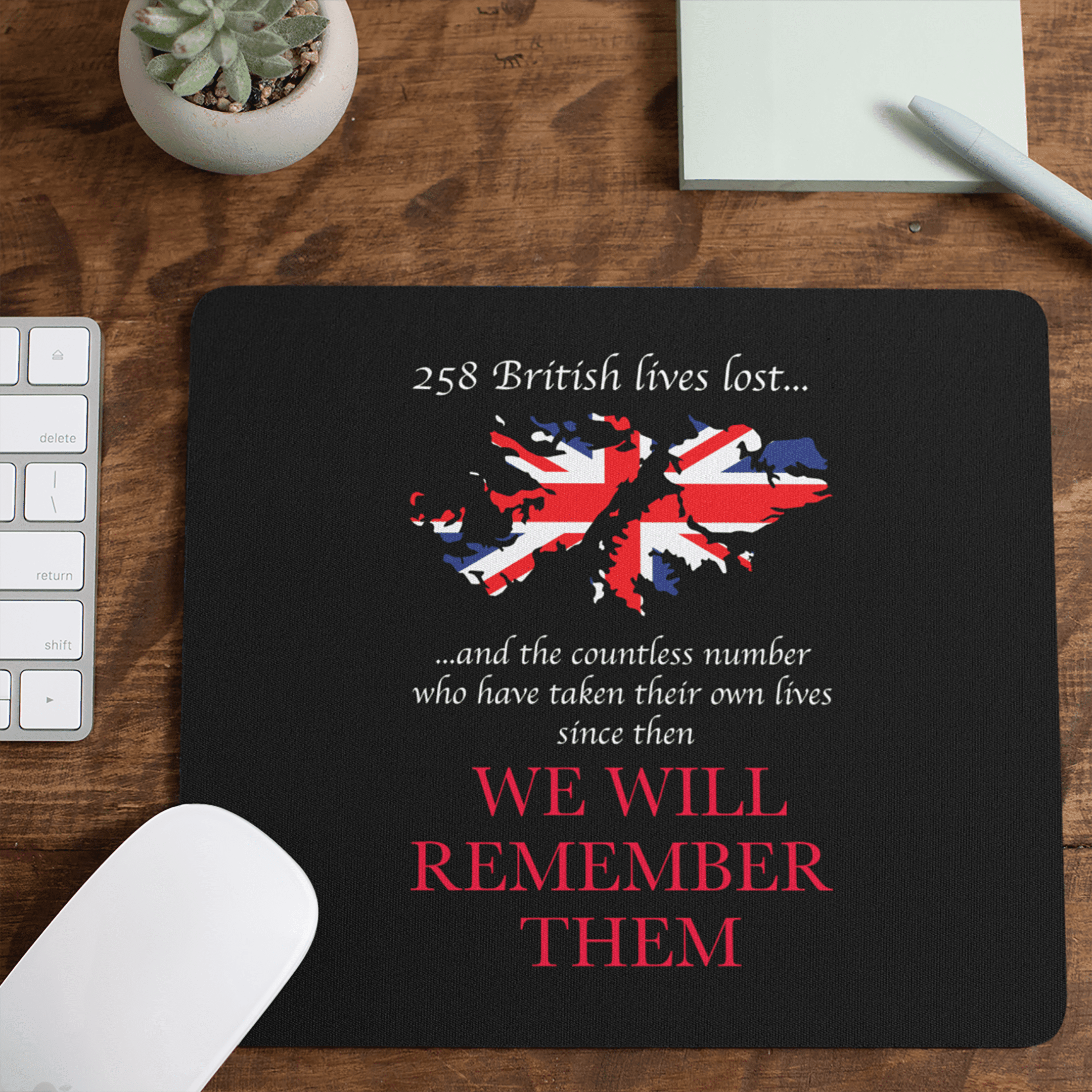 Allleftout Falklands We Will Remember Them Mouse Mat