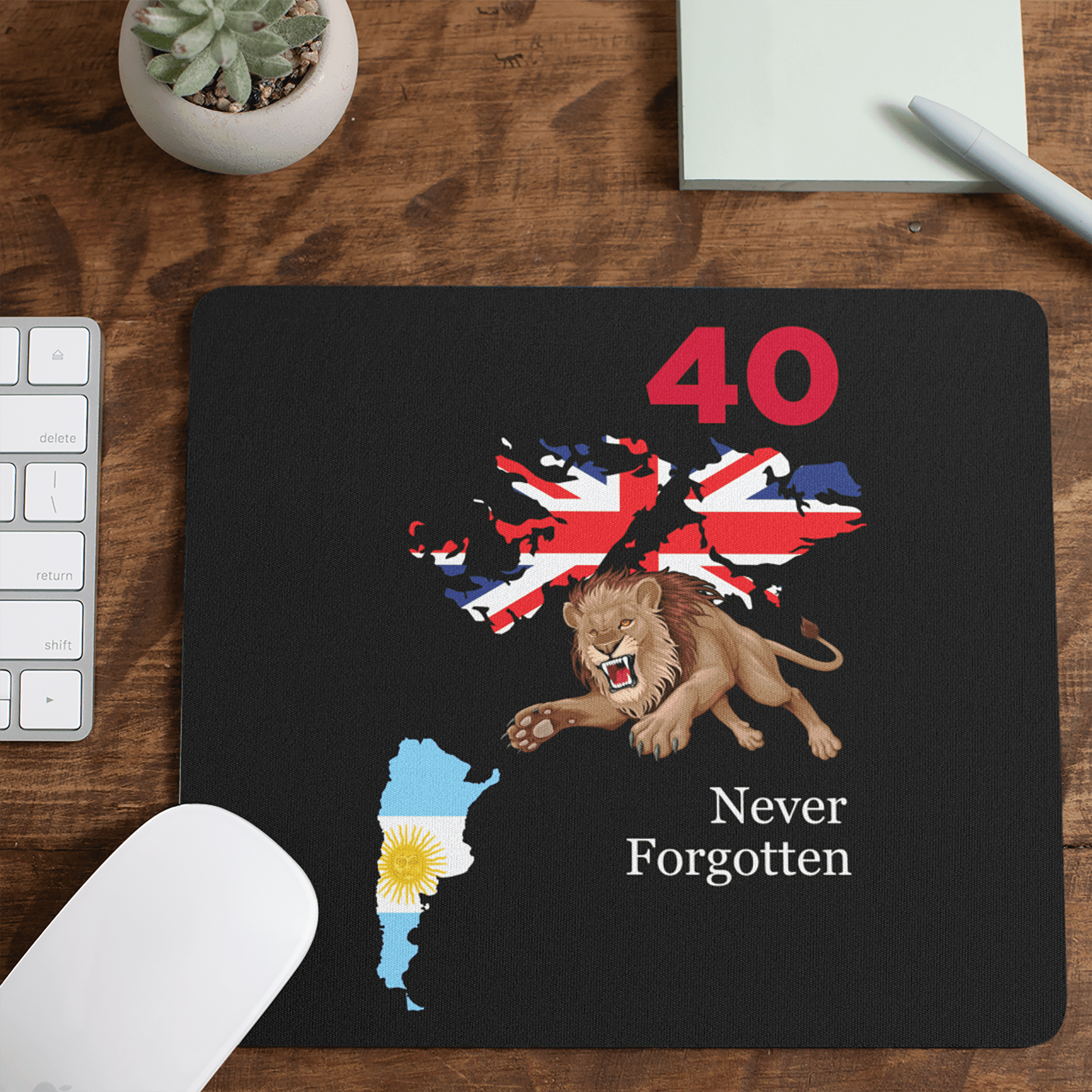 Allleftout Falklands Remembered Mouse Mat