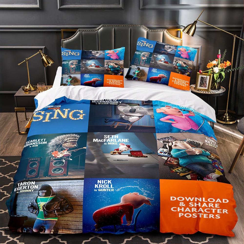 Sing 2 #7 Duvet Cover Quilt Cover Pillowcase Bedding Set Home Decor