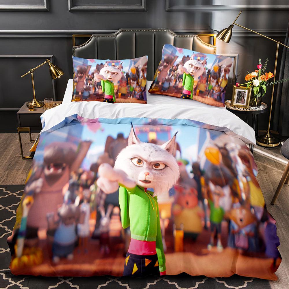 Sing 2 #8 Duvet Cover Quilt Cover Pillowcase Bedding Set Home Decor