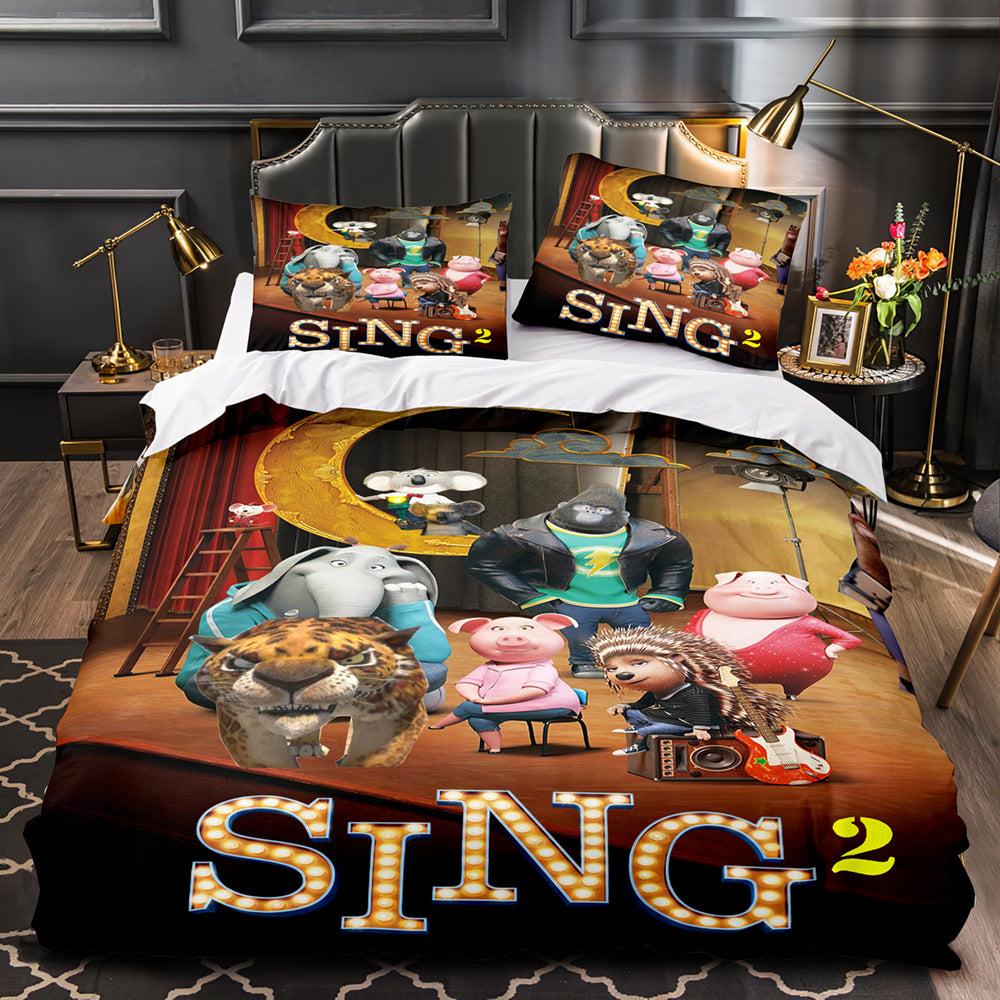 Sing 2 #5 Duvet Cover Quilt Cover Pillowcase Bedding Set Home Decor