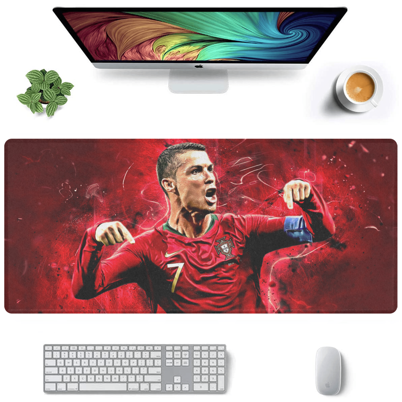 Allleftout Cristiano Ronaldo Cr7 Gaming Mousepad