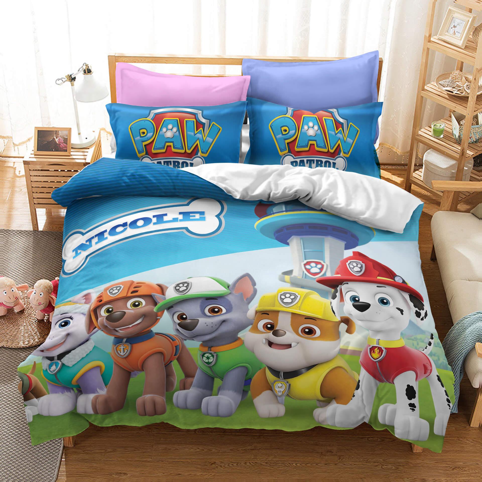 Paw Patrol Season 1 Bedding Set Quilt Duvet Cover Bed Sheets Sets