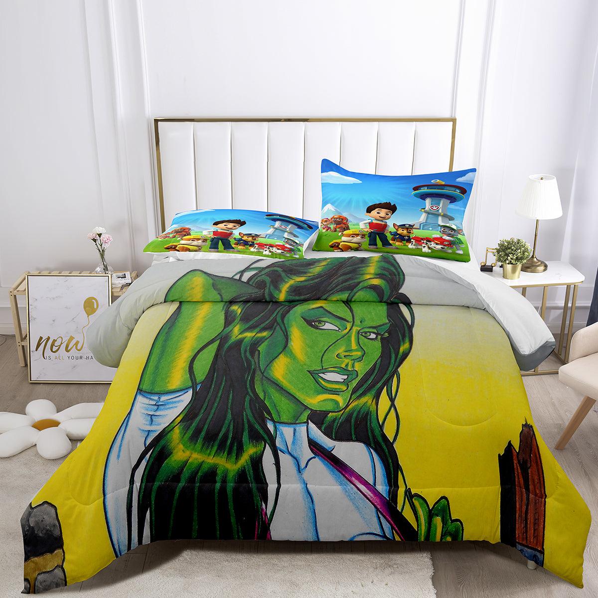 She Hulk #4 Duvet Cover Quilt Cover Pillowcase Bedding Set Home Decor