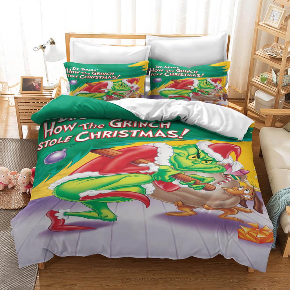 How The Grinch Stole Christmas Cosplay Bedding Set Duvet Cover Sets