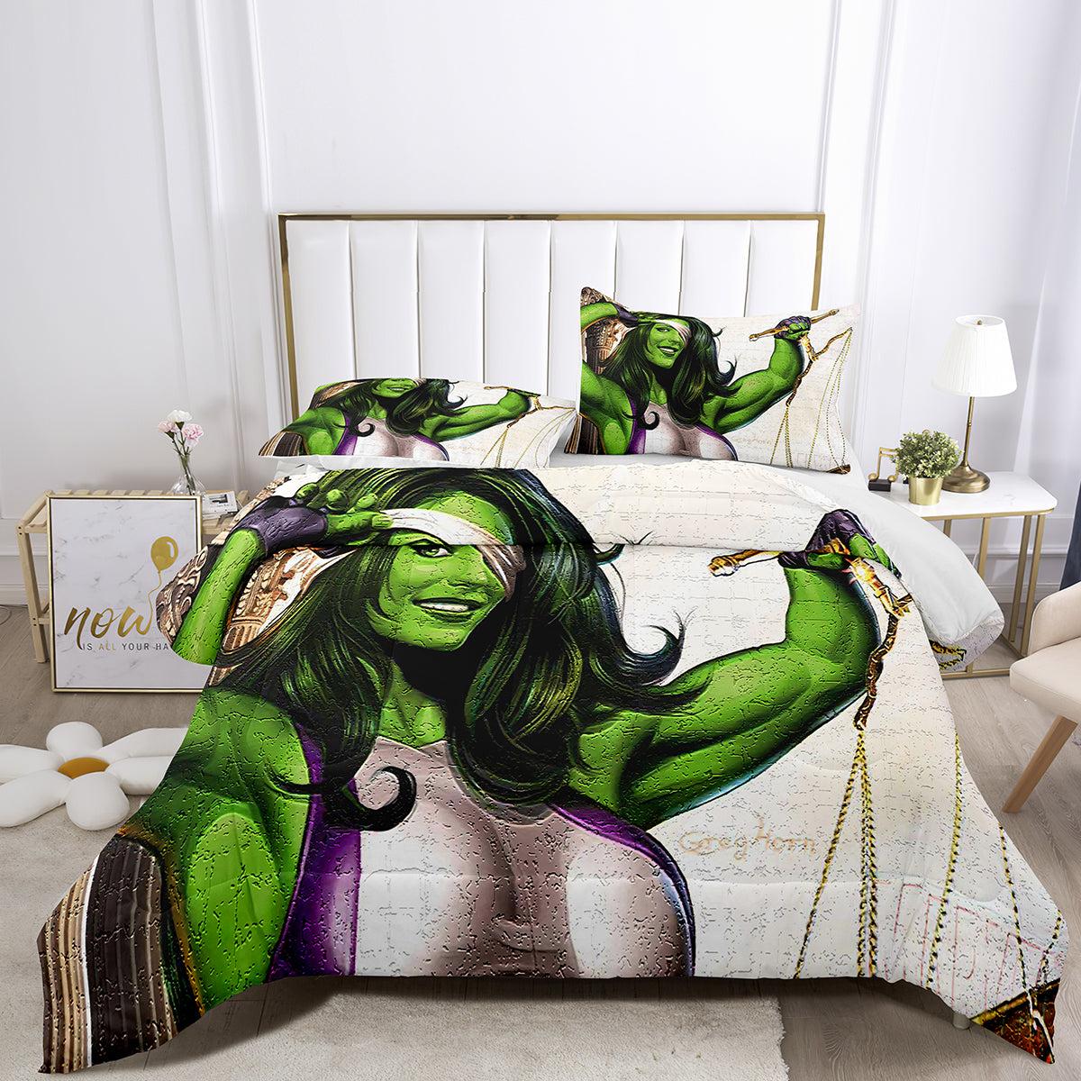 She Hulk #3 Duvet Cover Quilt Cover Pillowcase Bedding Set Home Decor