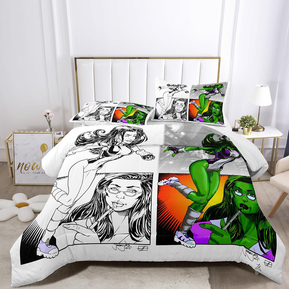 She Hulk #2 Duvet Cover Quilt Cover Pillowcase Bedding Set Home Decor