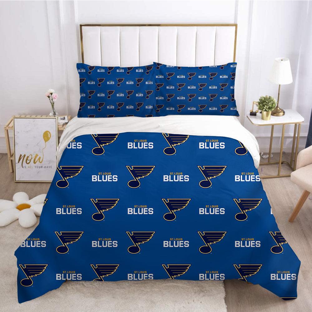 St Louis Blues Hockey League 3D Printed Duvet Cover Quilt Cover Pillowcase Bedding Set Home Decor