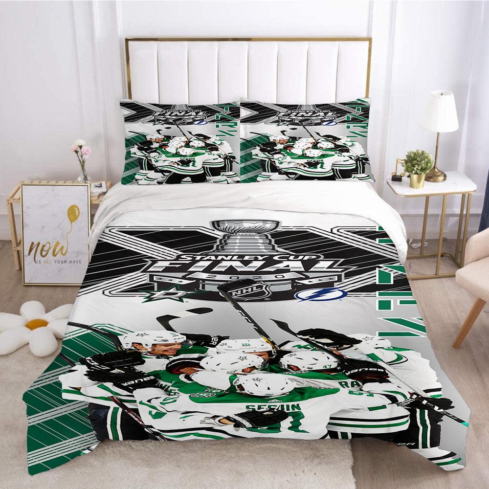 Dallas Stars Tampa Bay Lightning Hockey League 3D Printed Duvet Cover Quilt Cover Pillowcase Bedding Set Home Decor