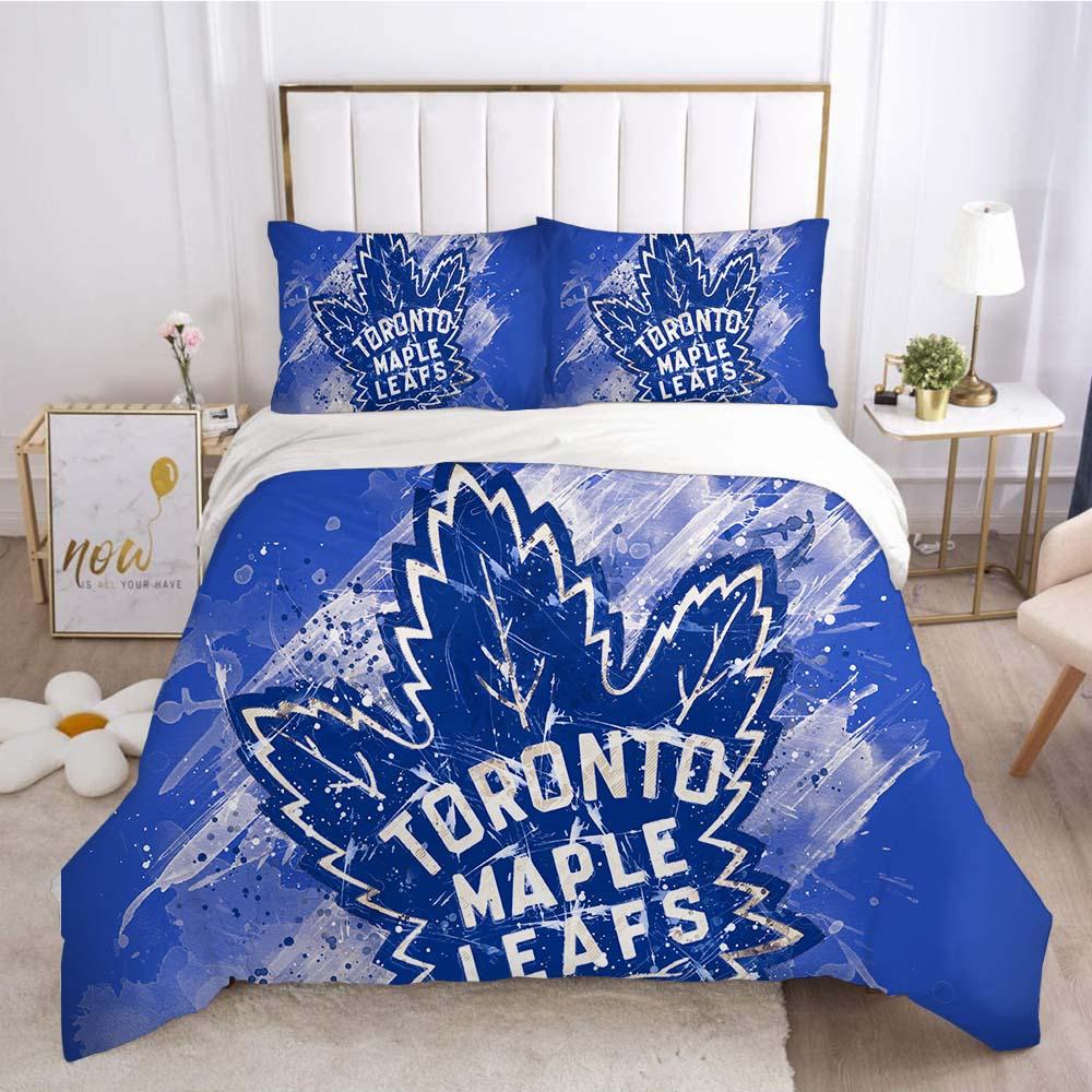 Toronto Maple Leafs Hockey League 3D Printed Duvet Cover Quilt Cover Pillowcase Bedding Set Home Decor