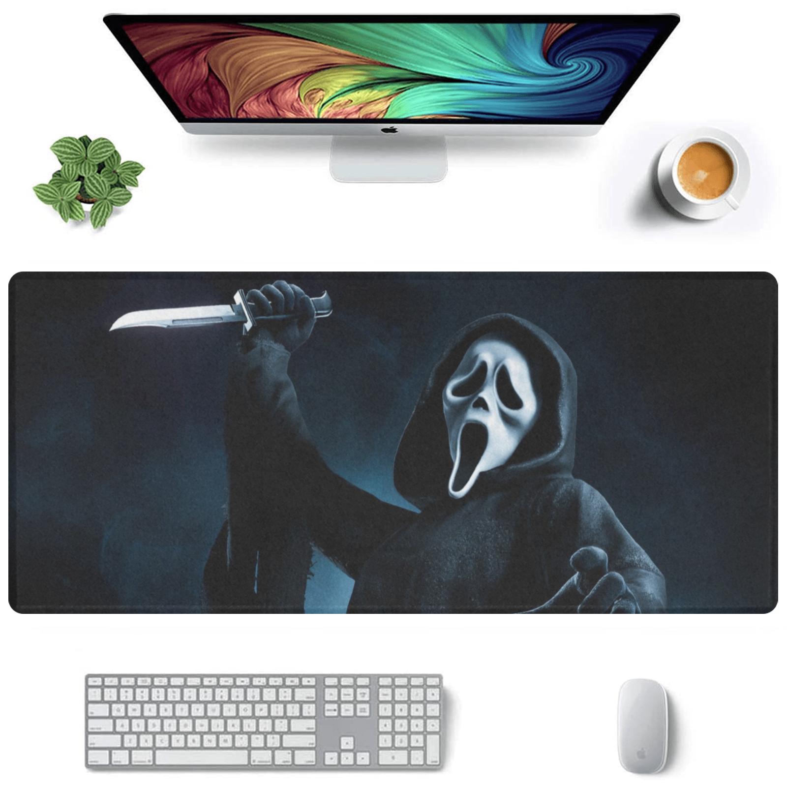 Allleftout Ghost Face Gaming Mousepad
