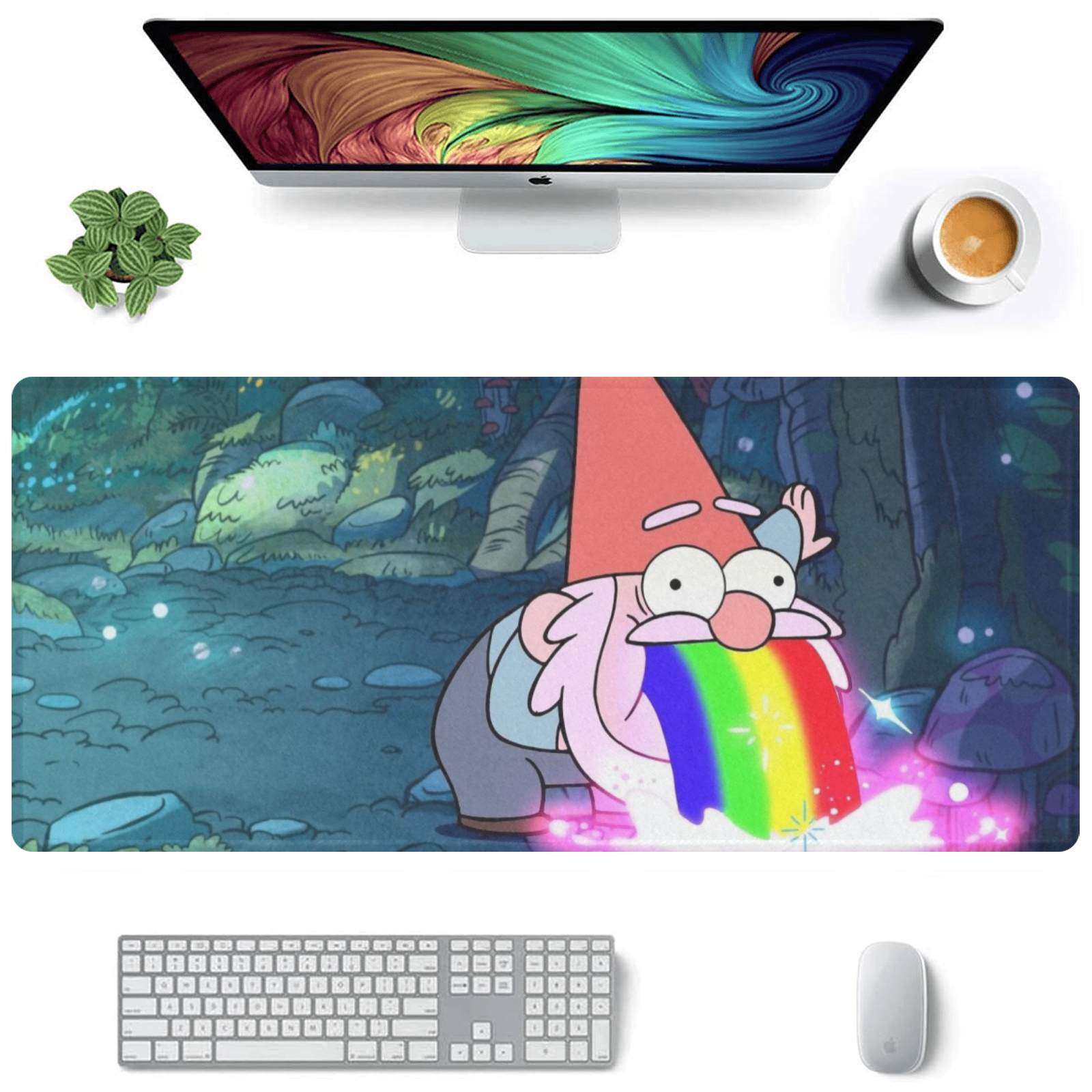 Allleftout Gravity Falls Gnome Gaming Mousepad