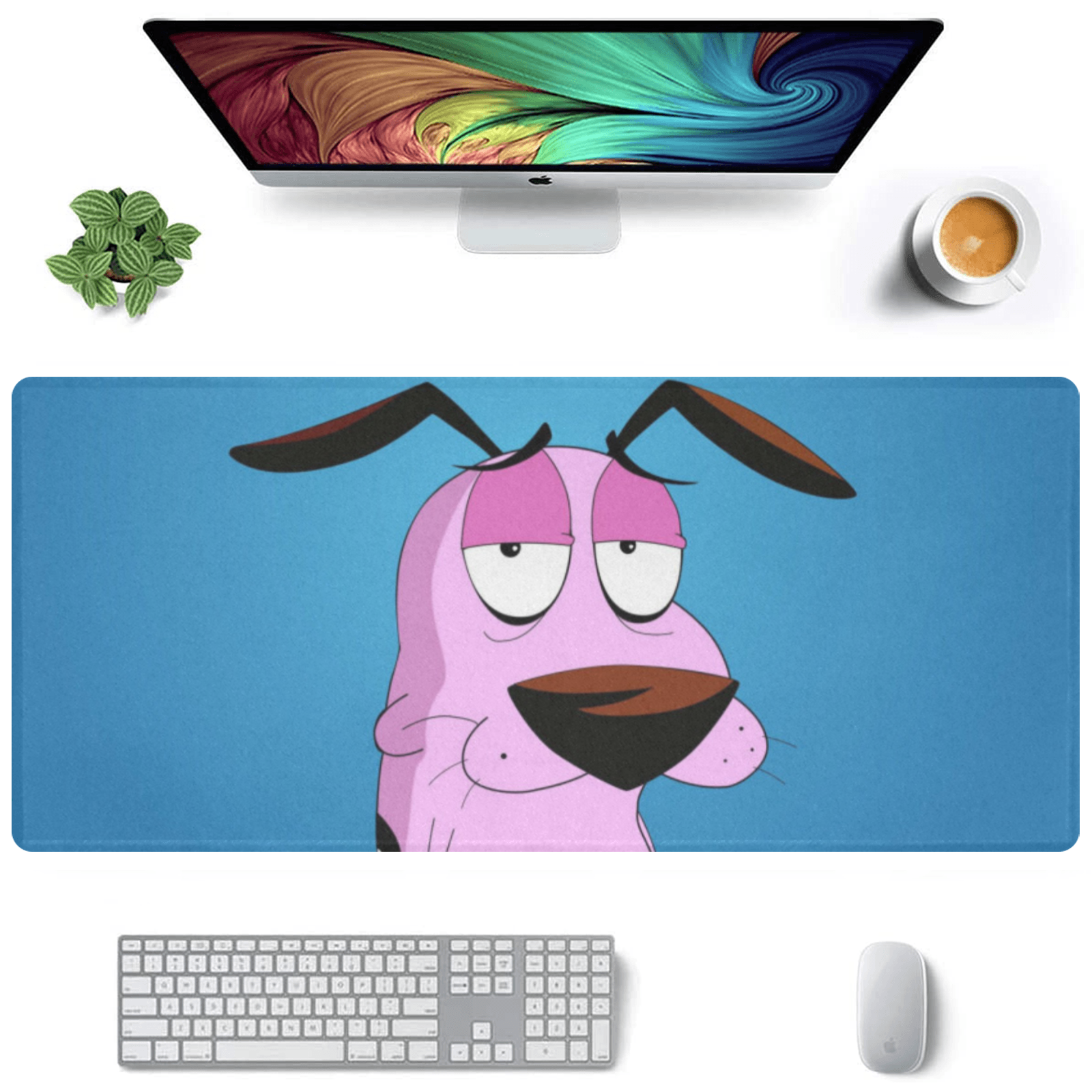 Allleftout Courage The Cowardly Dog Gaming Mousepad
