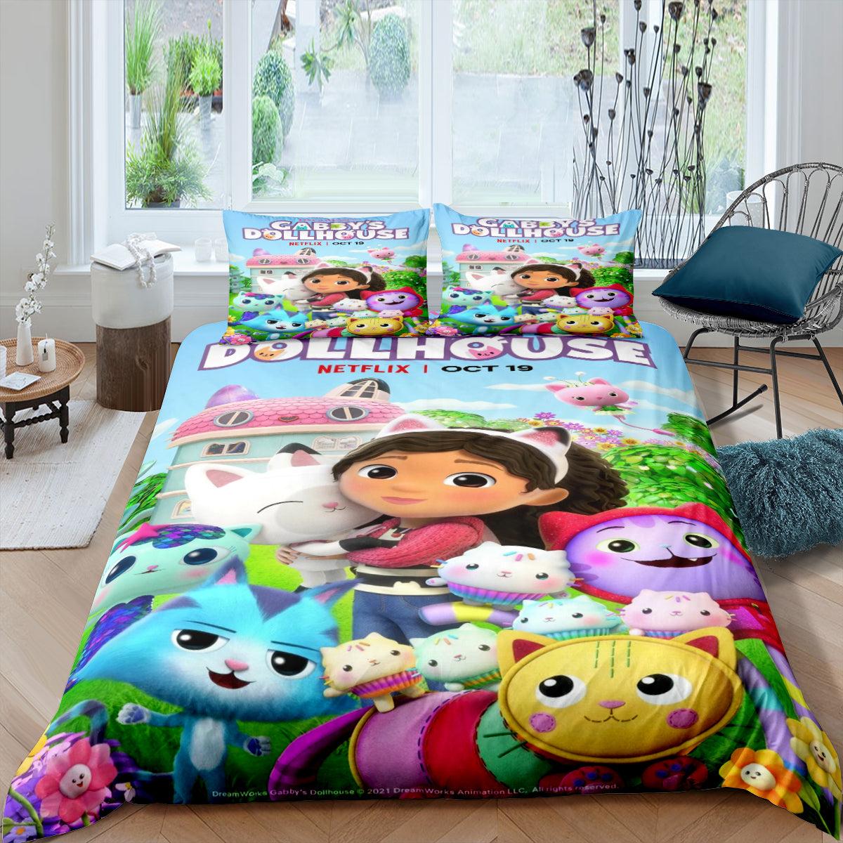 Gabbys Dollhouse #3 3D Printed Duvet Cover Quilt Cover Pillowcase Bedding Set Home Decor