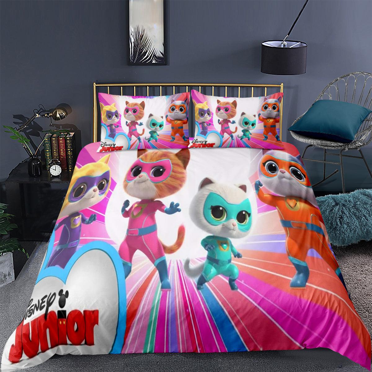 Super Kitties #4 3D Printed Duvet Cover Quilt Cover Pillowcase Bedding Set Home Decor