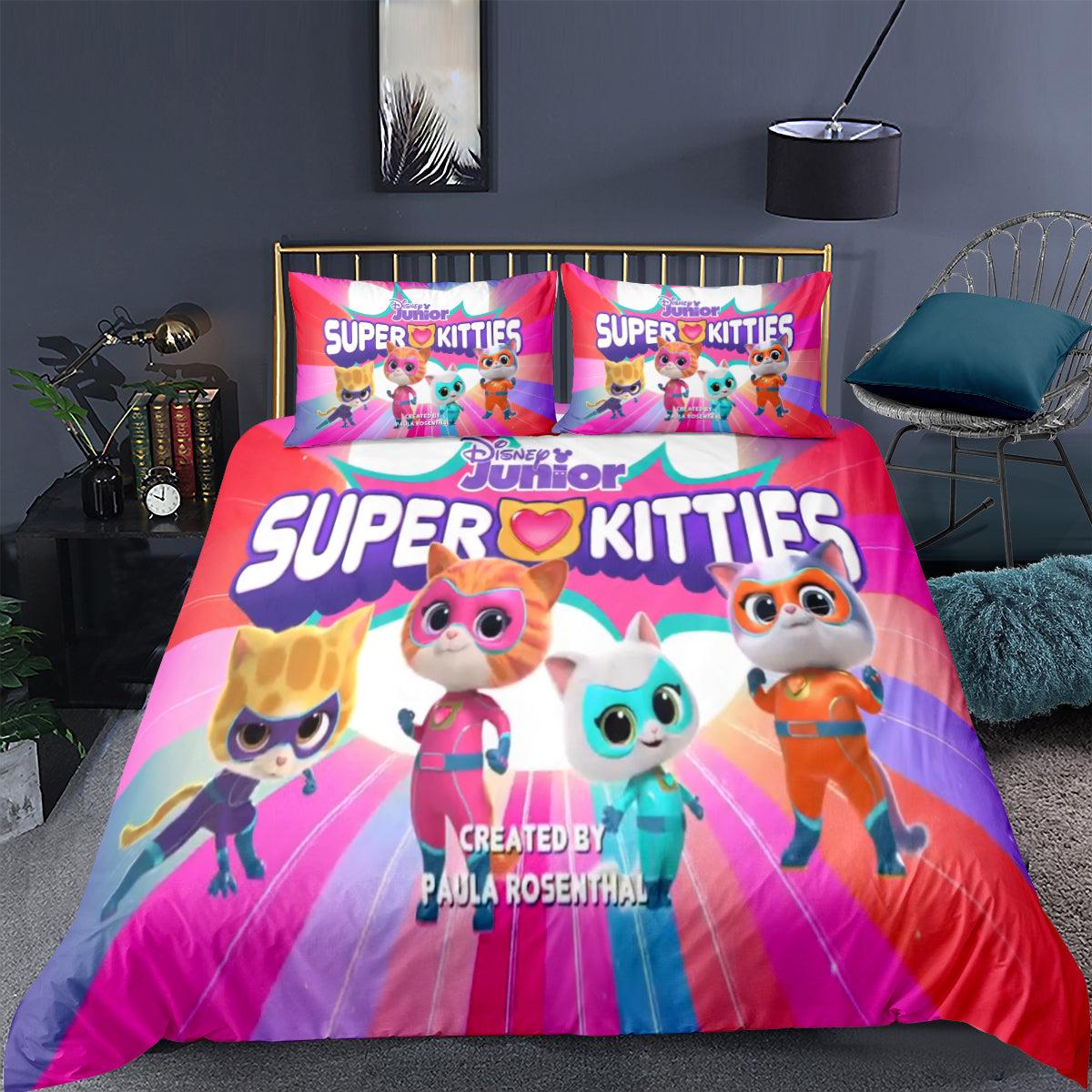 Super Kitties #5 3D Printed Duvet Cover Quilt Cover Pillowcase Bedding Set Home Decor