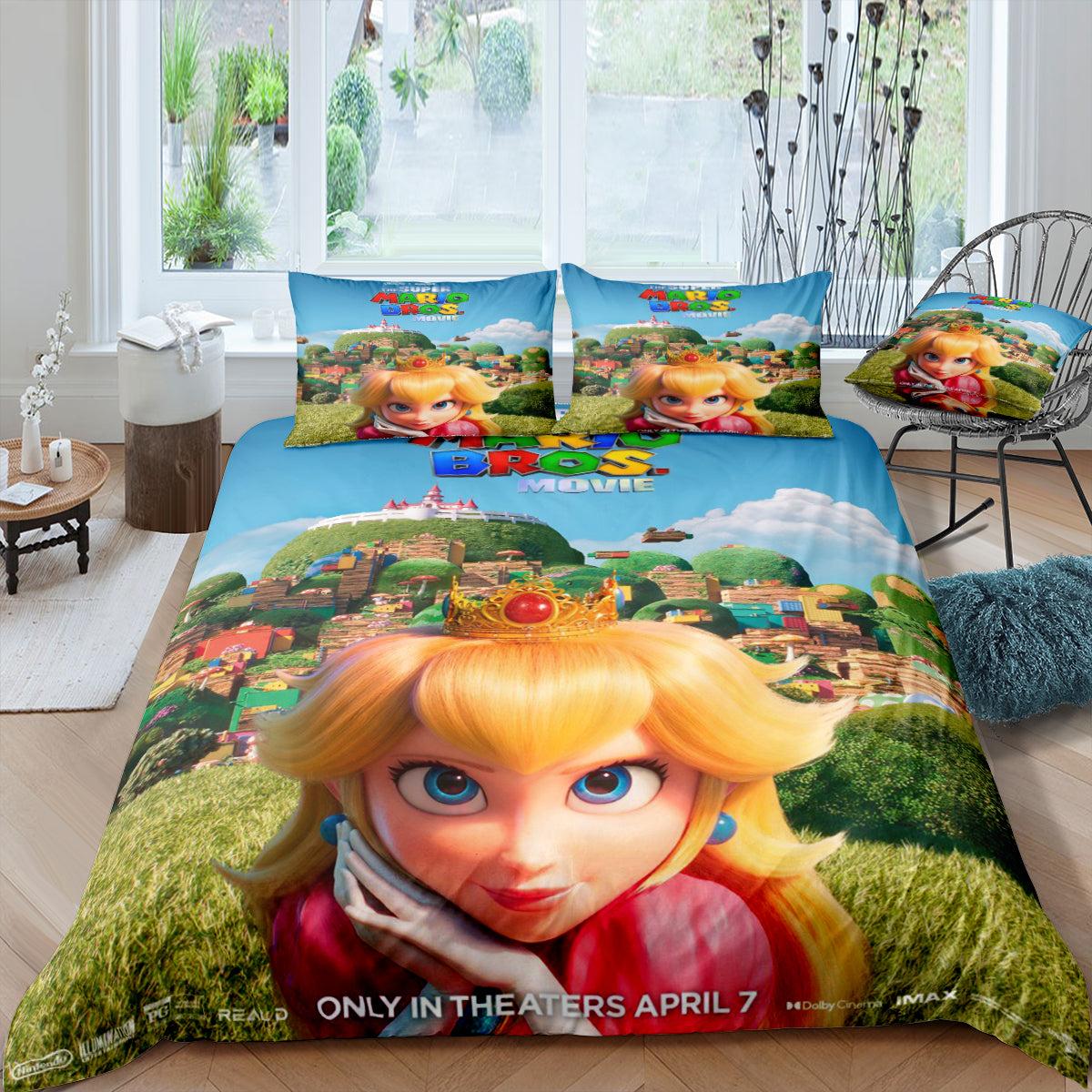 Mario Princess Peach #1 3D Printed Duvet Cover Quilt Cover Pillowcase Bedding Set Home Decor
